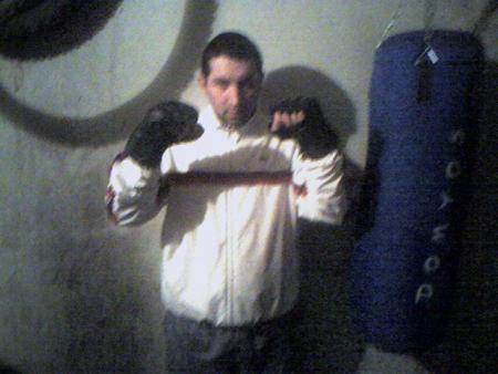 mon ch�ri qui fait de la boxe.